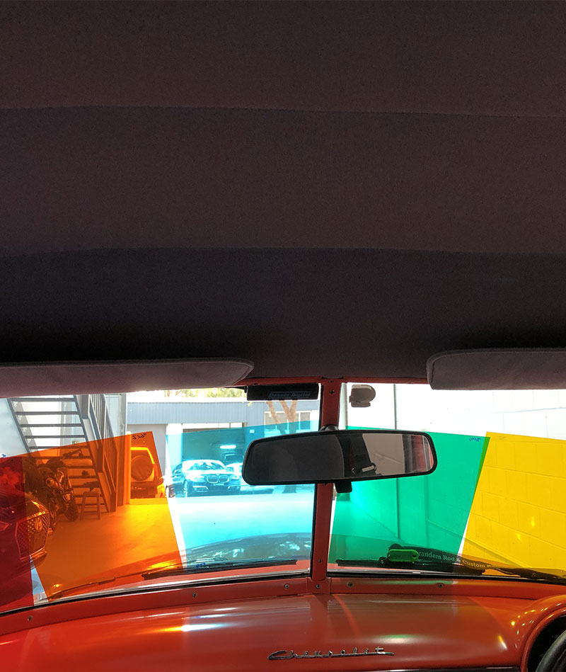 Coloured window tint film