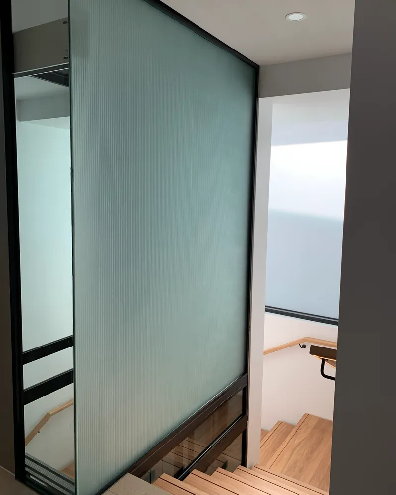 Window Frosting on Staircase